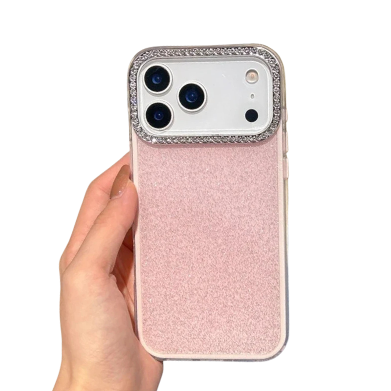 【キラキラシリーズ】ラインストーン付きグリッター スマホケース|iPhone対応 #251116