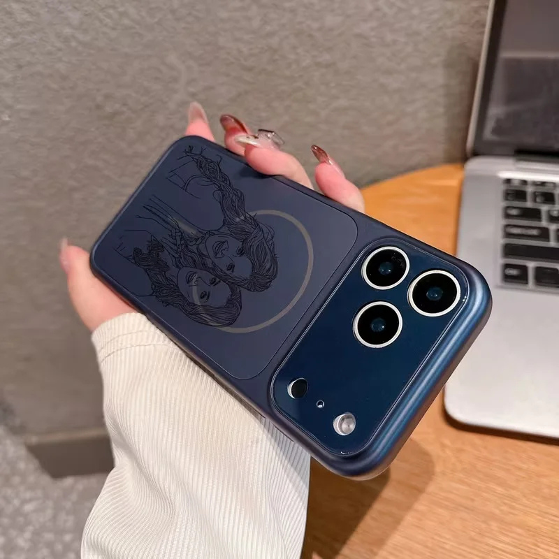 【ウチのコCASE】写真からラインアート加工 カスタム iPhoneケース|オーダーメイド #260108