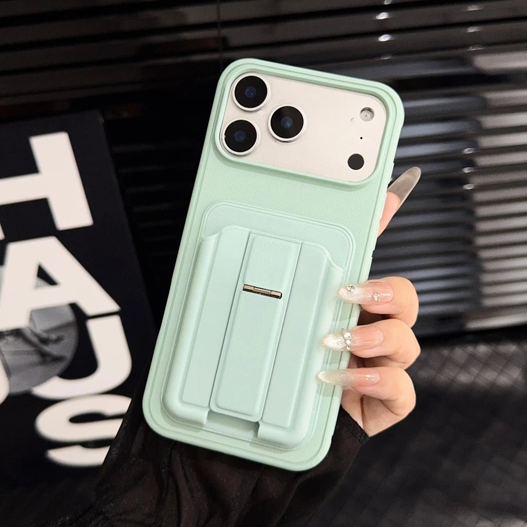 【スライドカードホルダー】スタンド付き×多機能スマホケース|iPhone対応 #250114