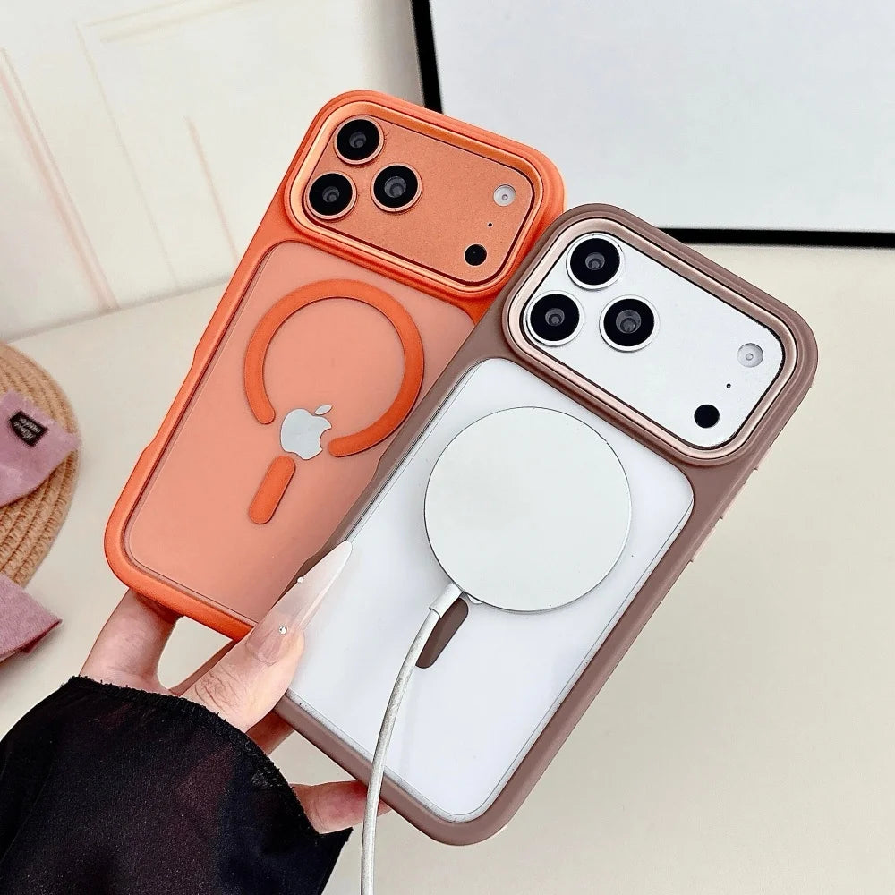バイカラーフレーム マグネット対応 iPhoneケース｜ポップ