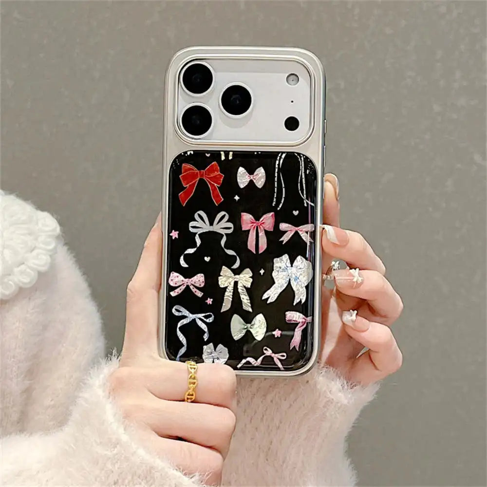 【カラフルリボンコレクション】リボン総柄 デザイン スマホケース|iPhone対応 #240623