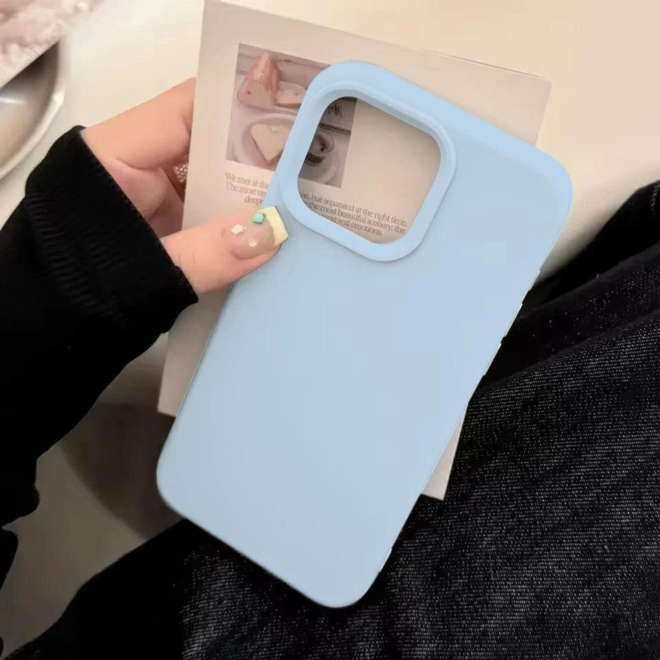 【パステルカラーシリーズ】シンプル無地 マットソフト スマホケース|iPhone対応 #250826