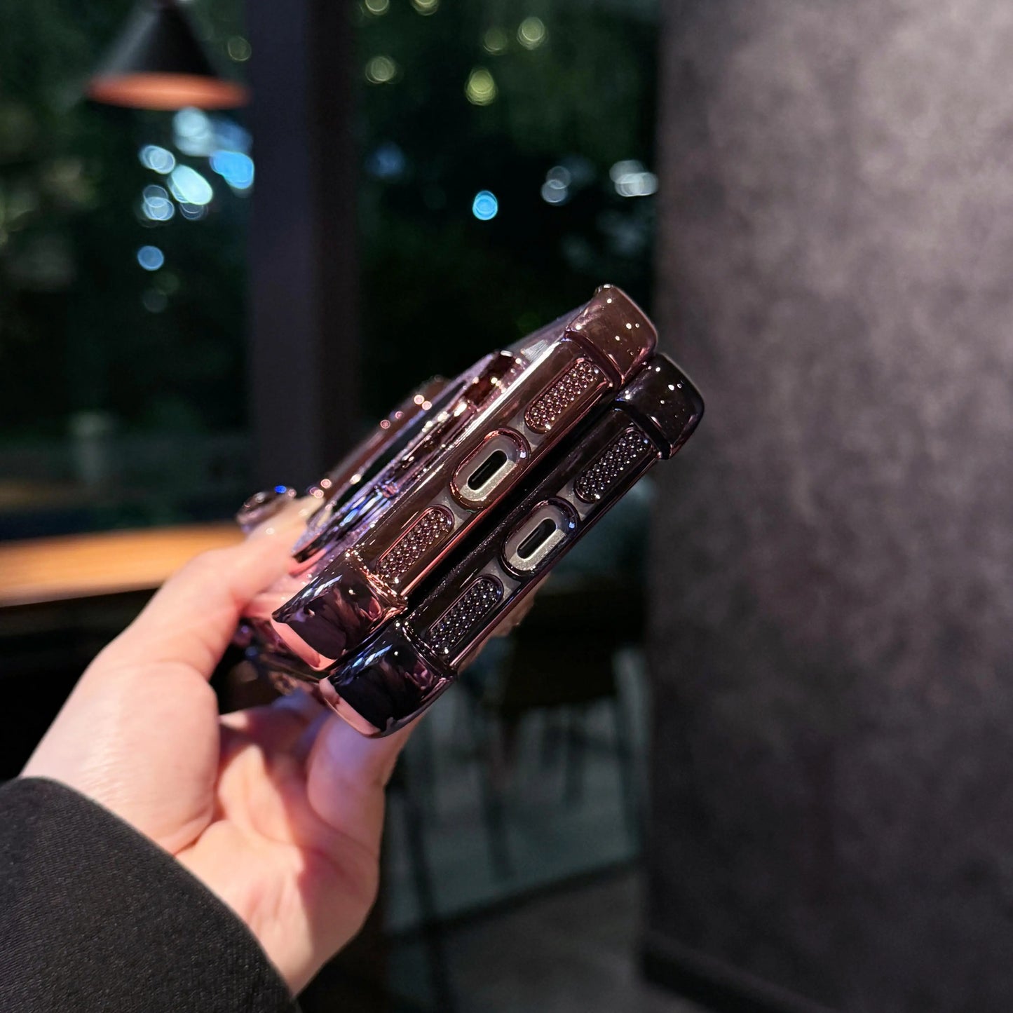 【グリッターシリーズ】キラキララメ&リングスタンド付き 高級感スマホケース|iPhone対応 #251119