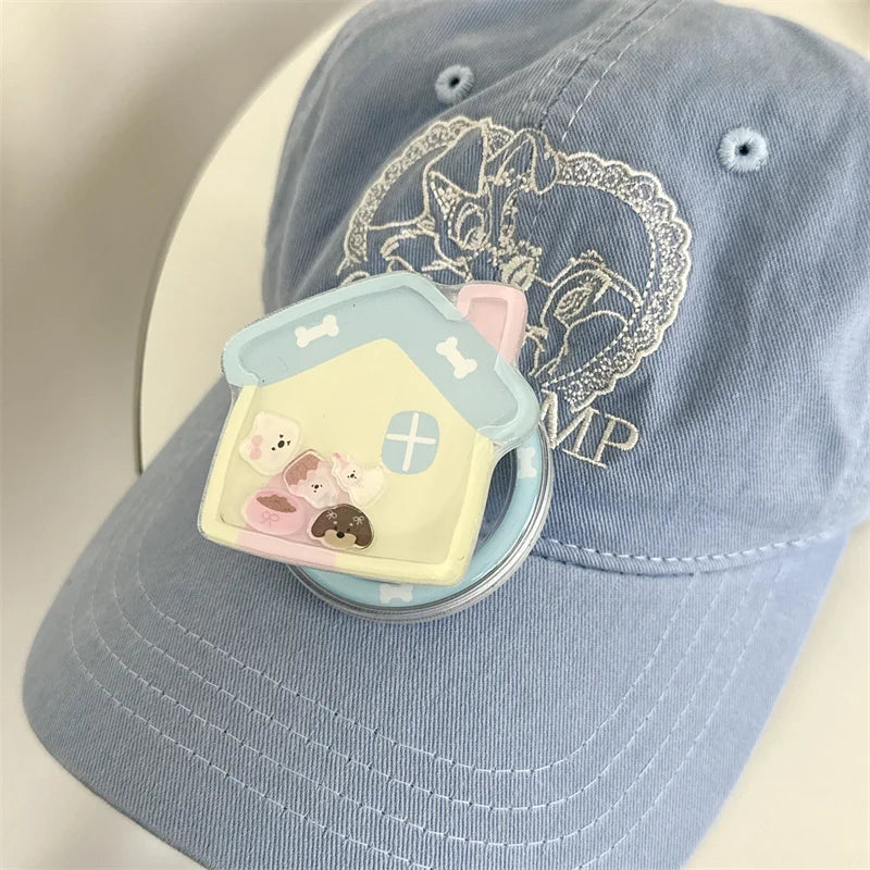 ドッグハウス 立体 グリップ 犬柄デザイン iPhoneケース #240318