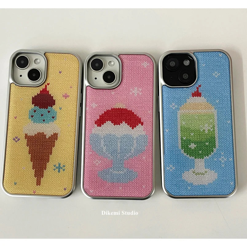 アイス かき氷 クリームソーダ スイーツデザイン iPhoneケース