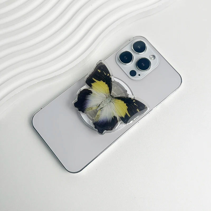 スマホグリップ|蝶 バタフライ スマホスタンド 落下防止 #260428