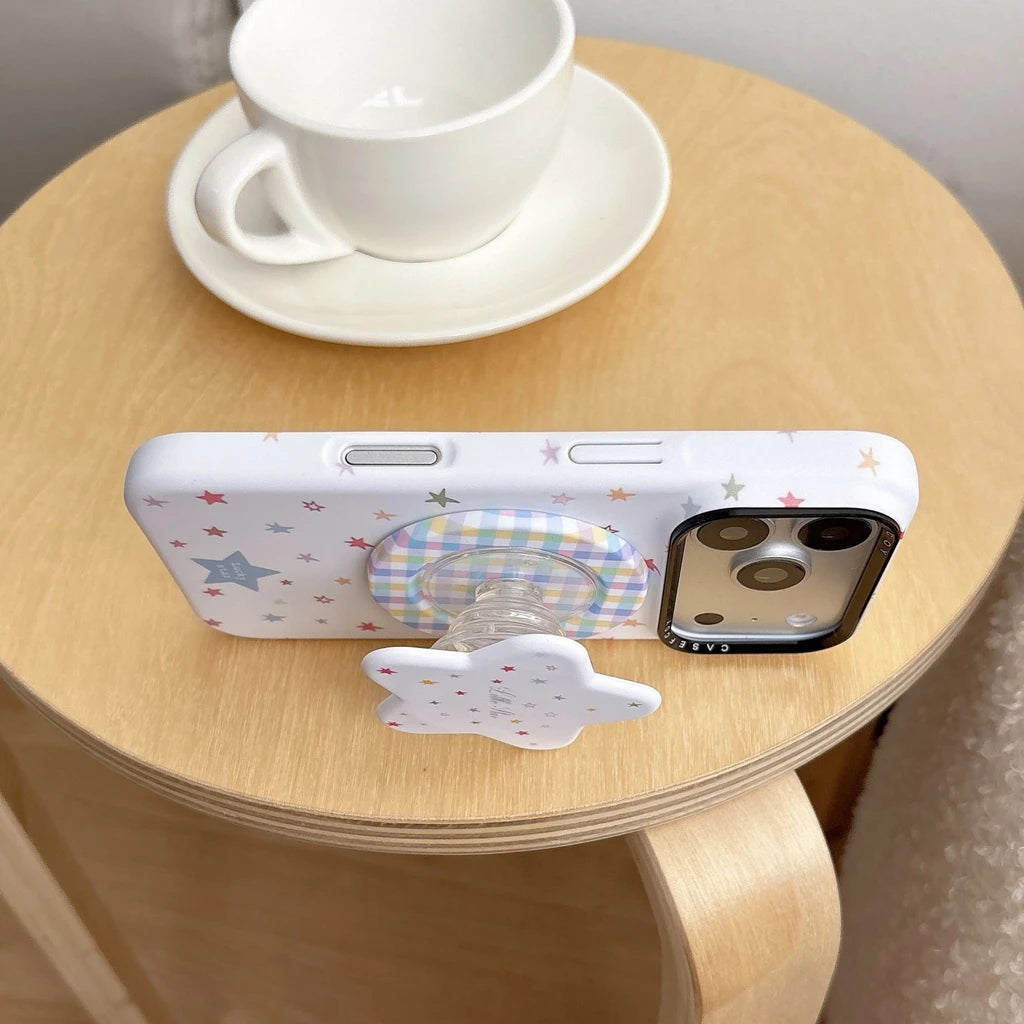 スターポップ グリップ付き iPhoneケース|ポップデザイン・マグネット内蔵 #231227