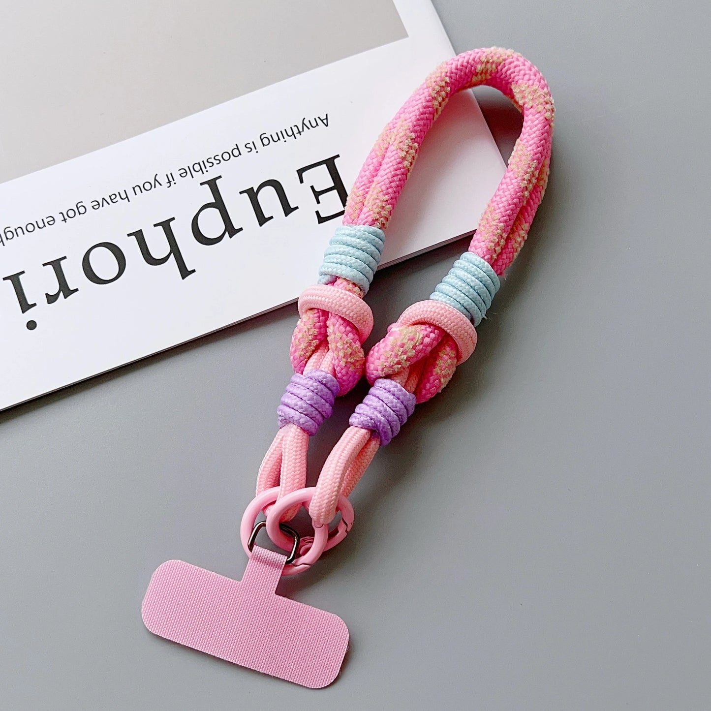 【ストラップ】パステルカラー ロープストラップ