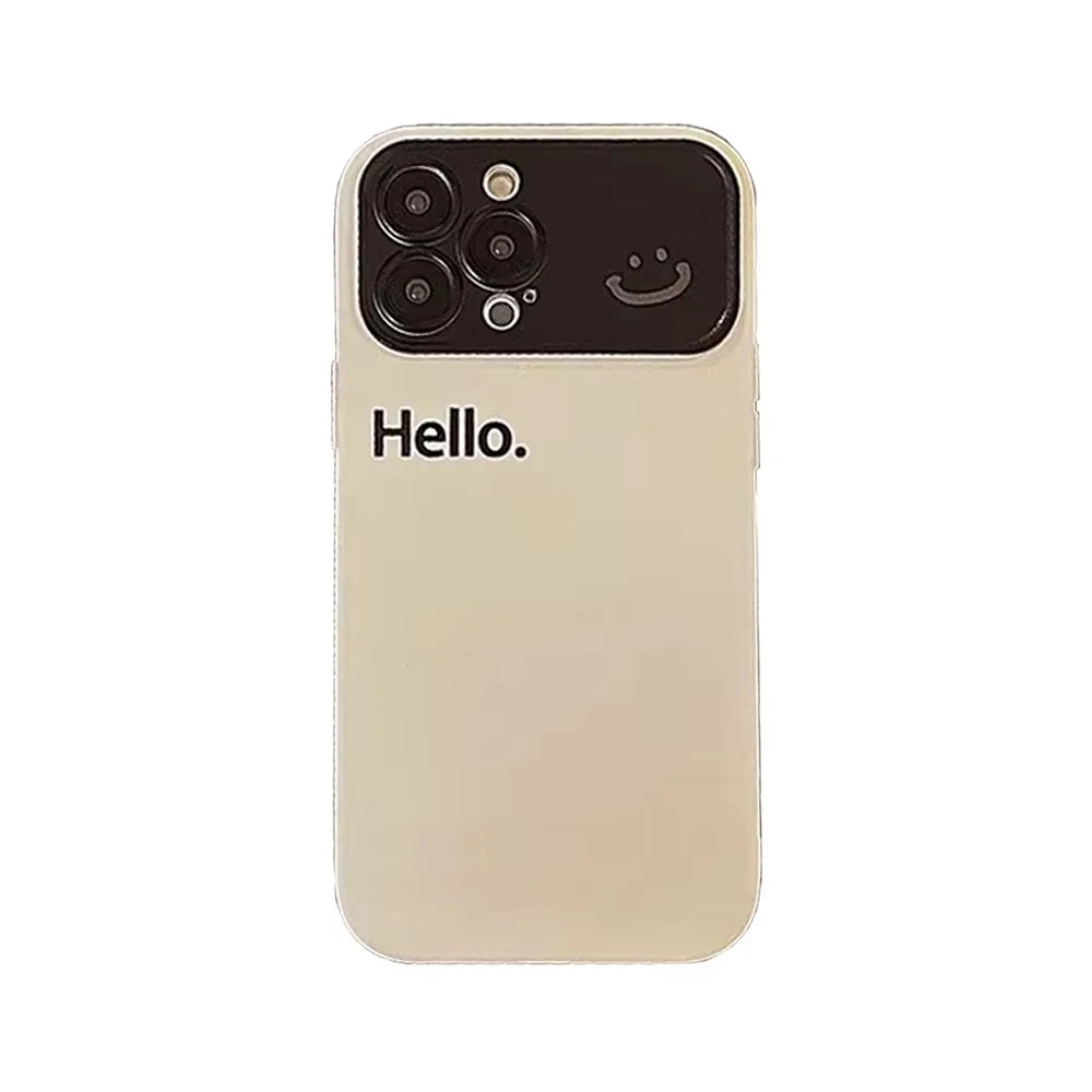 【ニコちゃんシリーズ】バイカラー Happy メッセージ ニコちゃん iPhoneケース #260305