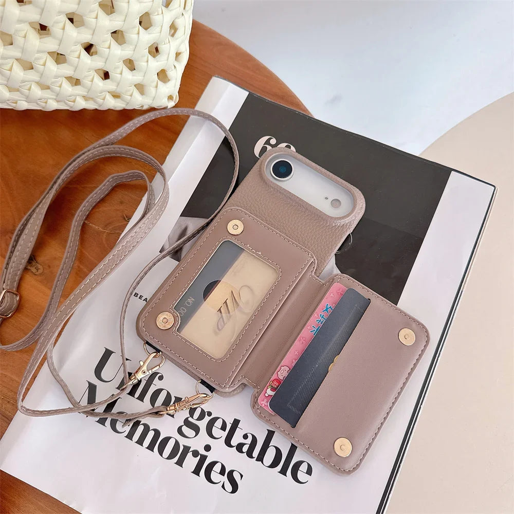 【キルティングシリーズ】カード収納付き ショルダー付き キルティング調 スマホケース|iPhone対応 #251117