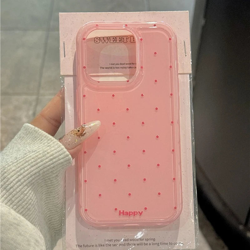 【プチドット】パステルカラー グロススマホケース|iPhone対応 #250801