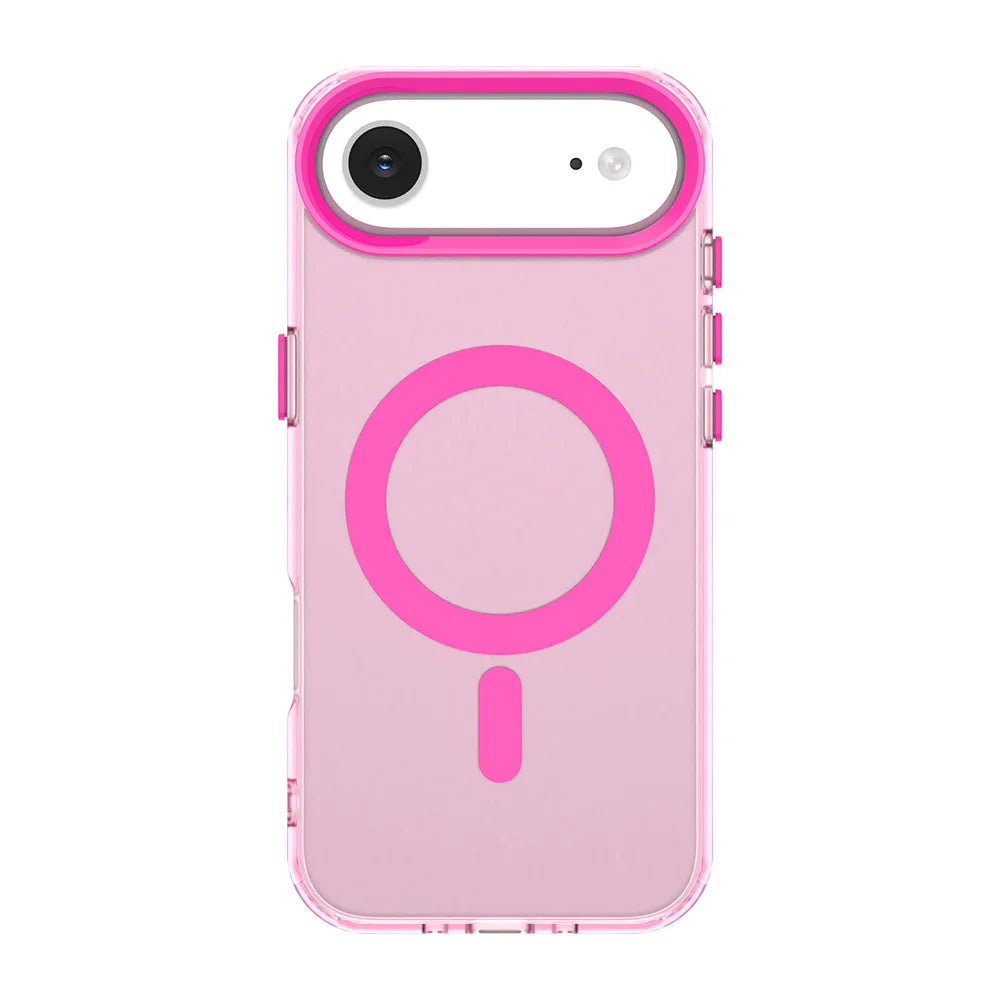 【ワイヤレス充電対応シリーズ】クリアカラー バイカラーリング スマホケース|iPhone対応 #250825