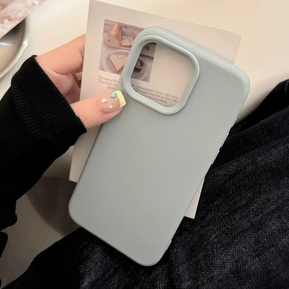 【パステルカラーシリーズ】シンプル無地 マットソフト スマホケース|iPhone対応 #250826