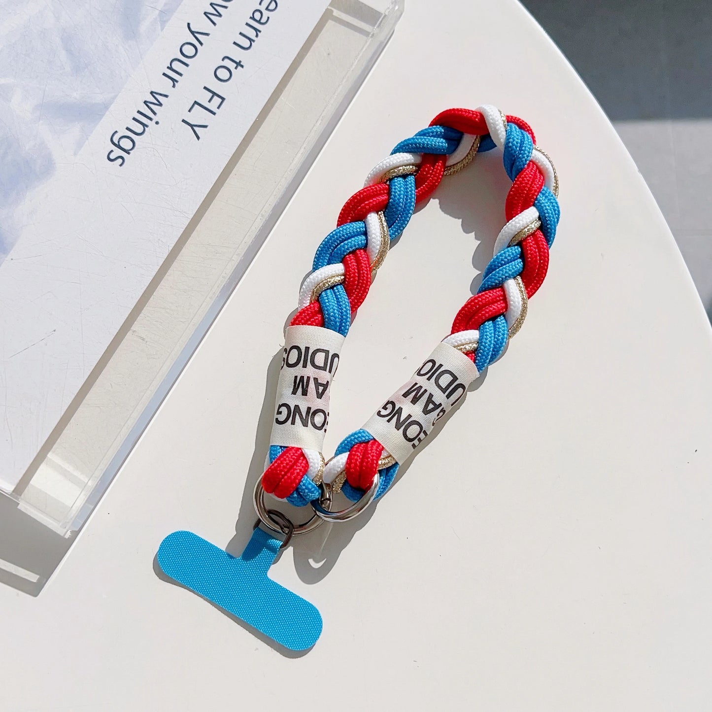 【ストラップ】くすみカラー編み ロープストラップ