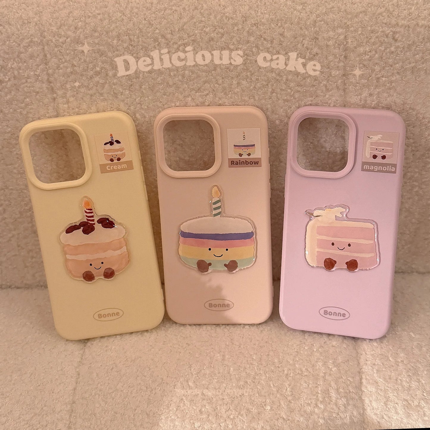 【スイーツシリーズ】キュートケーキデザイン スマホケース|iPhone対応 #250822