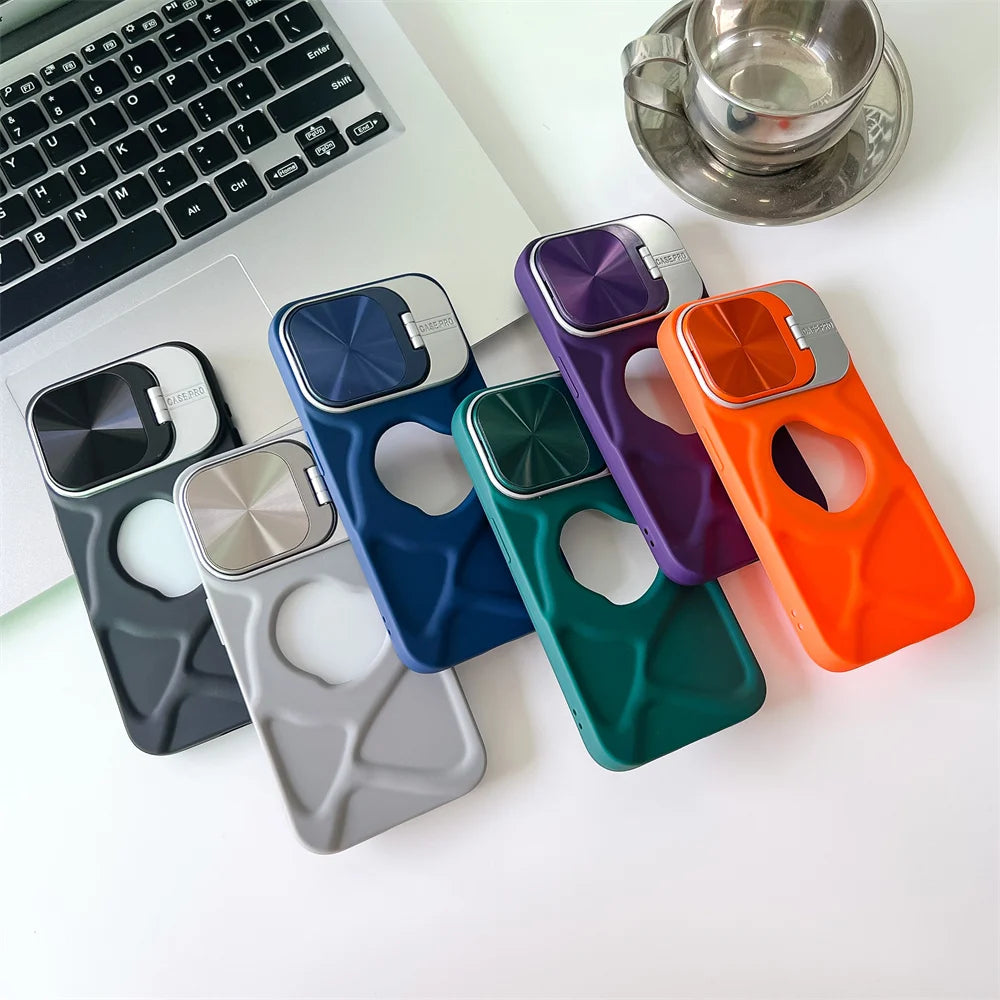 耐衝撃 iPhoneケース|カメラレンズ保護・スタンド機能付き TPUシリコン スマホカバー おしゃれ メンズ レディース|iPhone対応 #250408
