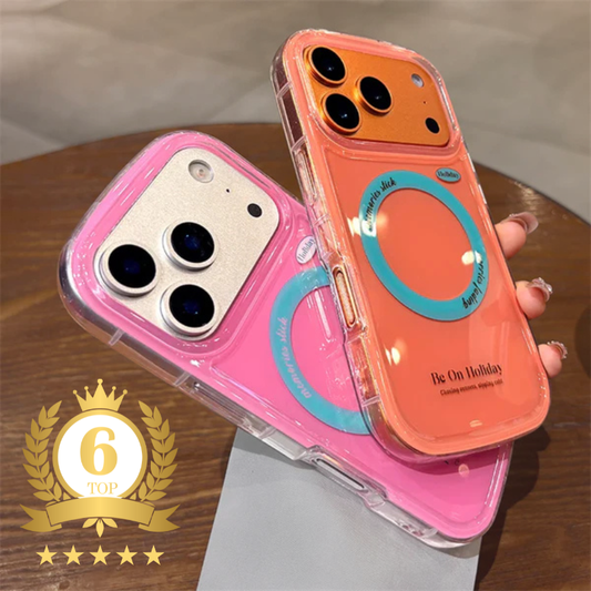 Magnet内蔵 ポップカラー ロープストラップ iPhoneケース #250215