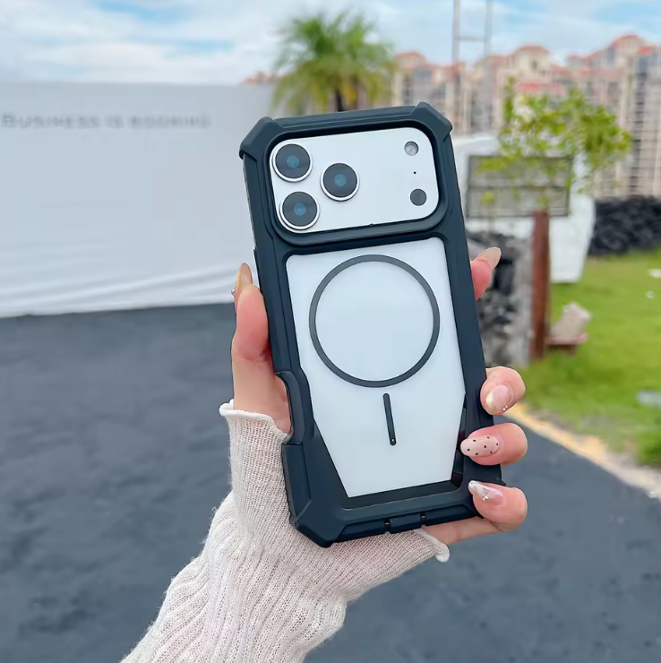 Magnet対応 iPhoneケース｜耐衝撃フレーム・クリアデザイン #240524