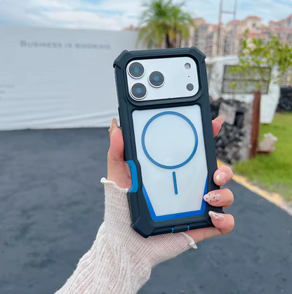 Magnet対応 iPhoneケース｜耐衝撃フレーム・クリアデザイン #240524