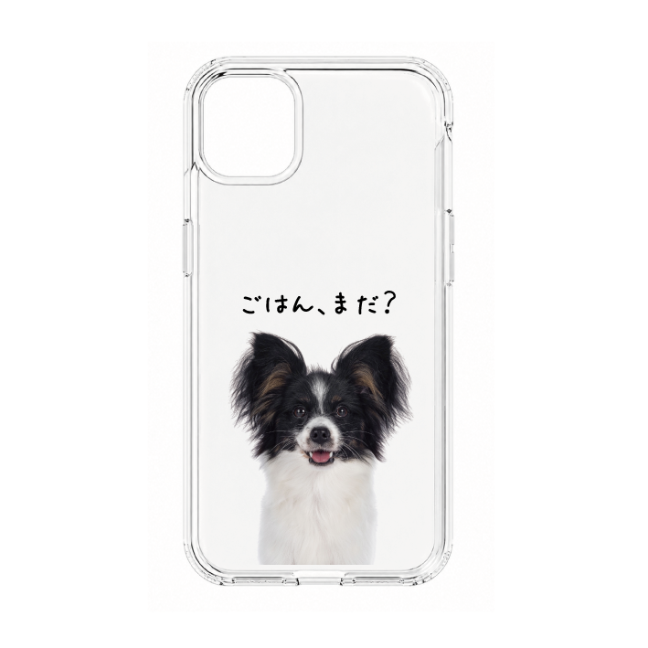 【ウチのコCASE】好きな写真でつくる ウチのコ 選べる ひとことメッセージ クリア iPhoneケース｜カスタム対応 #230924