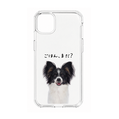 【ウチのコCASE】好きな写真でつくる ウチのコ 選べる ひとことメッセージ クリア iPhoneケース｜カスタム対応 #230924