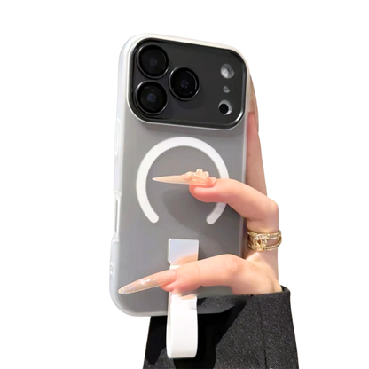 【Magnet内蔵】 パステルリング ストラップ付きスマホケース｜iPhone対応 #250227