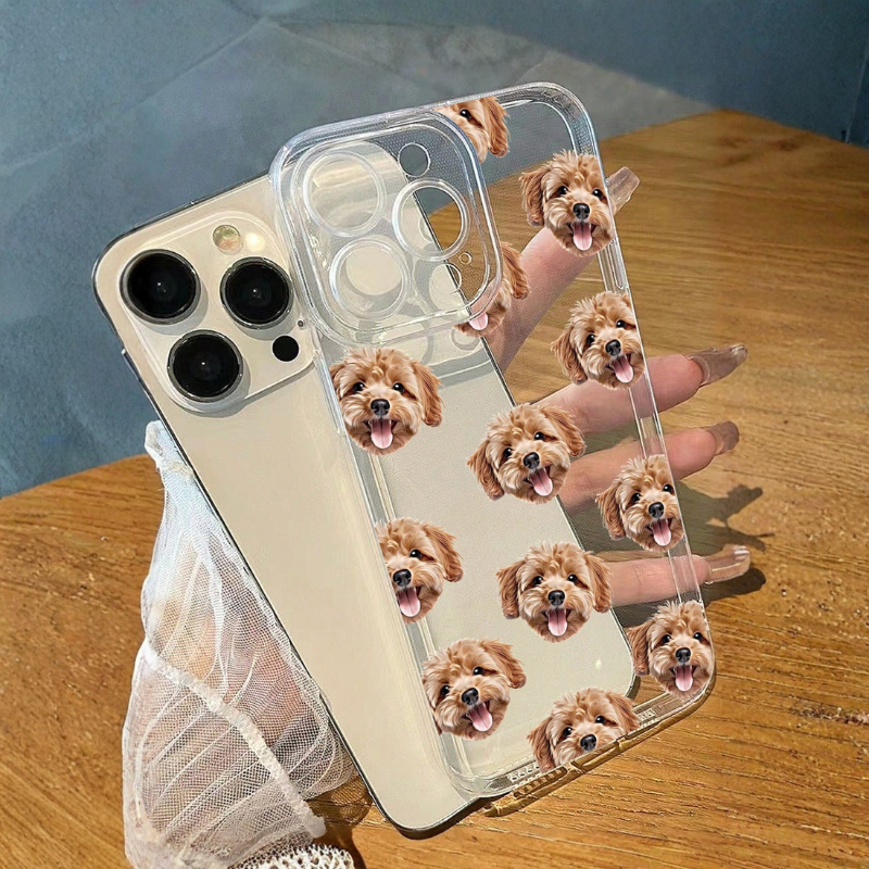 【ウチのコCASE】写真から作れる 総柄カスタム iPhoneケース｜オリジナルペットデザイン #260112