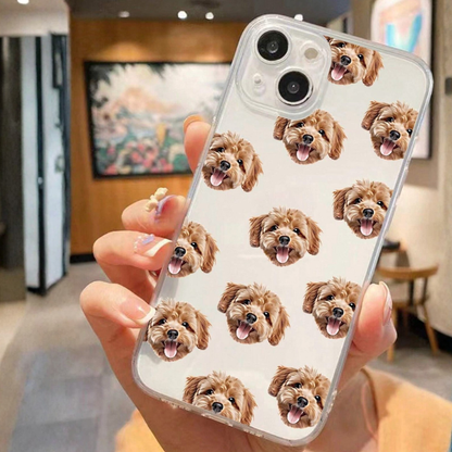 【ウチのコCASE】写真から作れる 総柄カスタム iPhoneケース｜オリジナルペットデザイン #260112