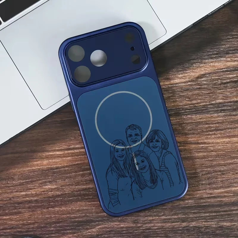 【ウチのコCASE】写真からラインアート加工 カスタム iPhoneケース｜オーダーメイド #260108