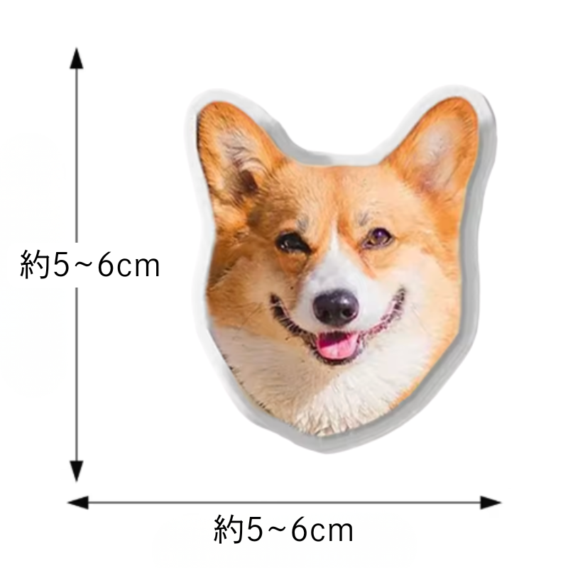 【ウチのコCASE】ペット写真から作れる オーダーメイド スマホグリップ｜シールタイプ iPhoneケース #260111