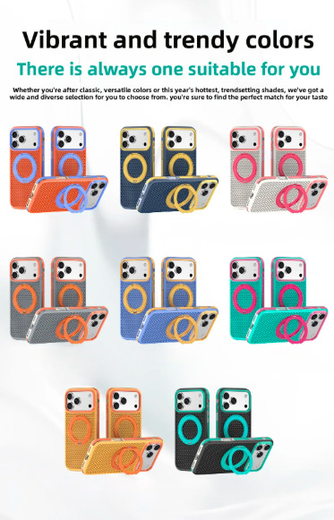 カラーフレーム スタンドリングiPhoneケース (全8色) コントラスト・ハンズフリー #261237