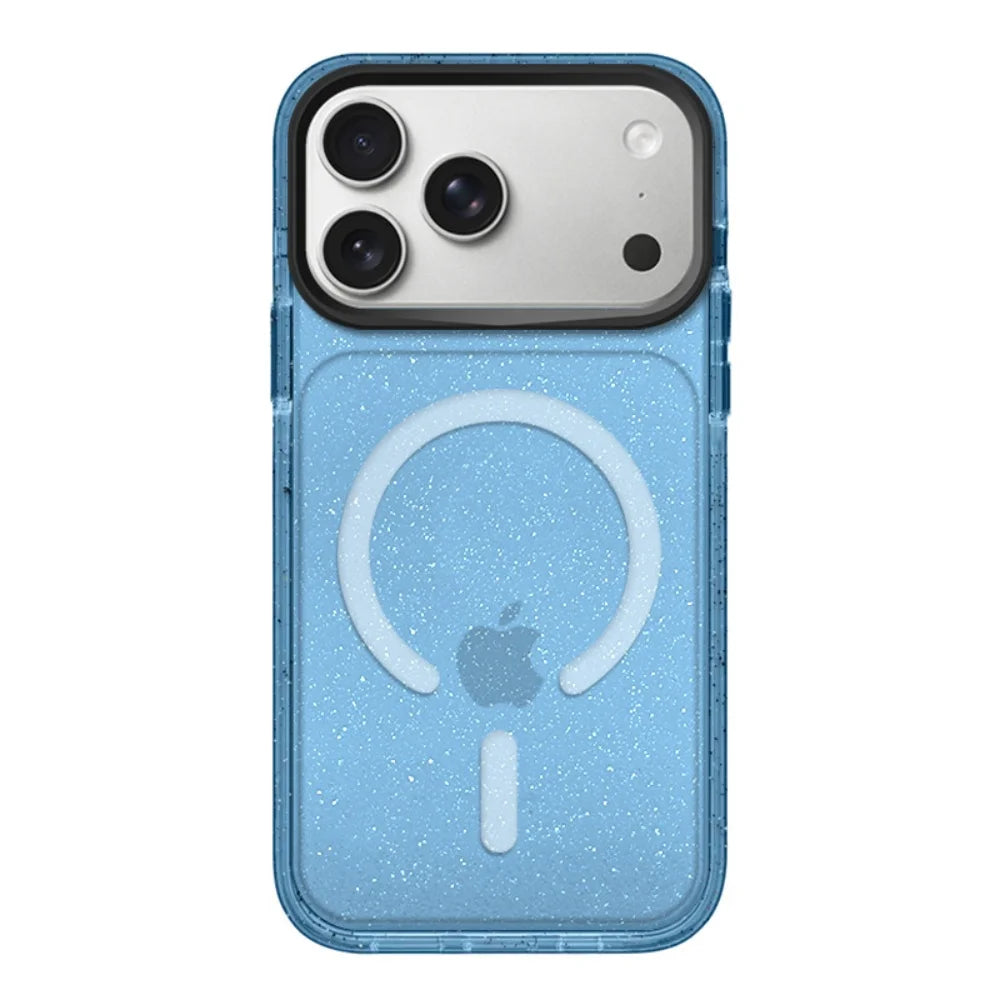 カラフル ネオンカラー ラメ入り 透明 iPhoneケース｜Magnet内蔵 #260516