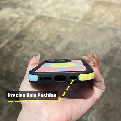 【ポップシリーズ】カラフル幾何学デザイン ポップカラー スマホケース｜iPhone対応 #251030