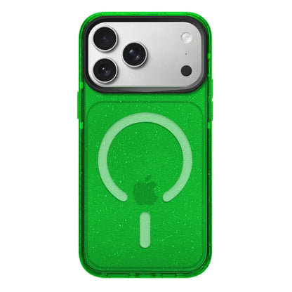 カラフル ネオンカラー ラメ入り 透明 iPhoneケース｜Magnet内蔵 #260516