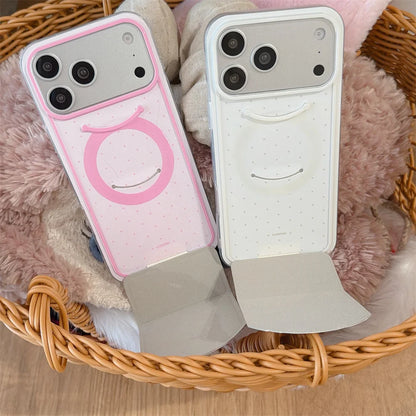 ビジューリボン 折りたたみスタンド iPhoneケース｜フェミニンデザイン #240323