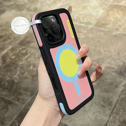 【ポップシリーズ】カラフル幾何学デザイン ポップカラー スマホケース｜iPhone対応 #251030