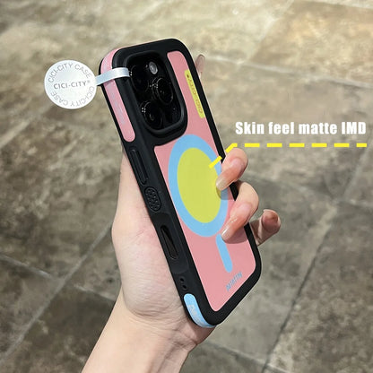 【ポップシリーズ】カラフル幾何学デザイン ポップカラー スマホケース｜iPhone対応 #251030