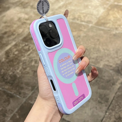 【ポップシリーズ】カラフル幾何学デザイン ポップカラー スマホケース｜iPhone対応 #251030