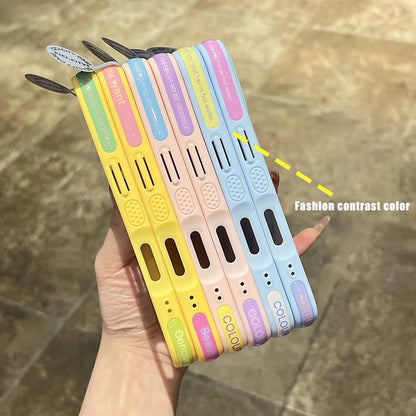 【ポップシリーズ】カラフル幾何学デザイン ポップカラー スマホケース｜iPhone対応 #251030