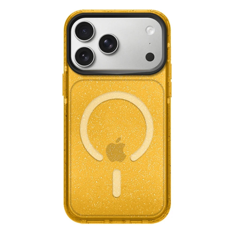 カラフル ネオンカラー ラメ入り 透明 iPhoneケース｜Magnet内蔵 #260516