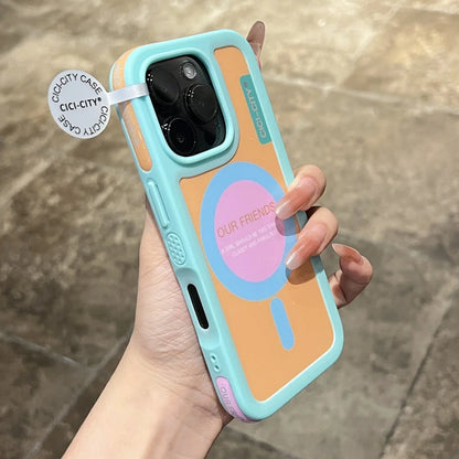 【ポップシリーズ】カラフル幾何学デザイン ポップカラー スマホケース｜iPhone対応 #251030