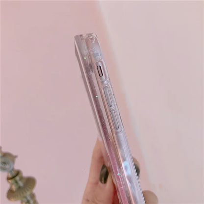 マニキュア ラメ グリッター iPhoneケース｜ネイルポリッシュ ラメデザイン・キラキラ流れるケース #230812