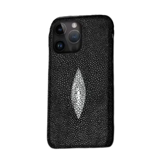 【本革シリーズ】スティングレイ エイ革 プレミアム バックカバー｜iPhone対応 #240919