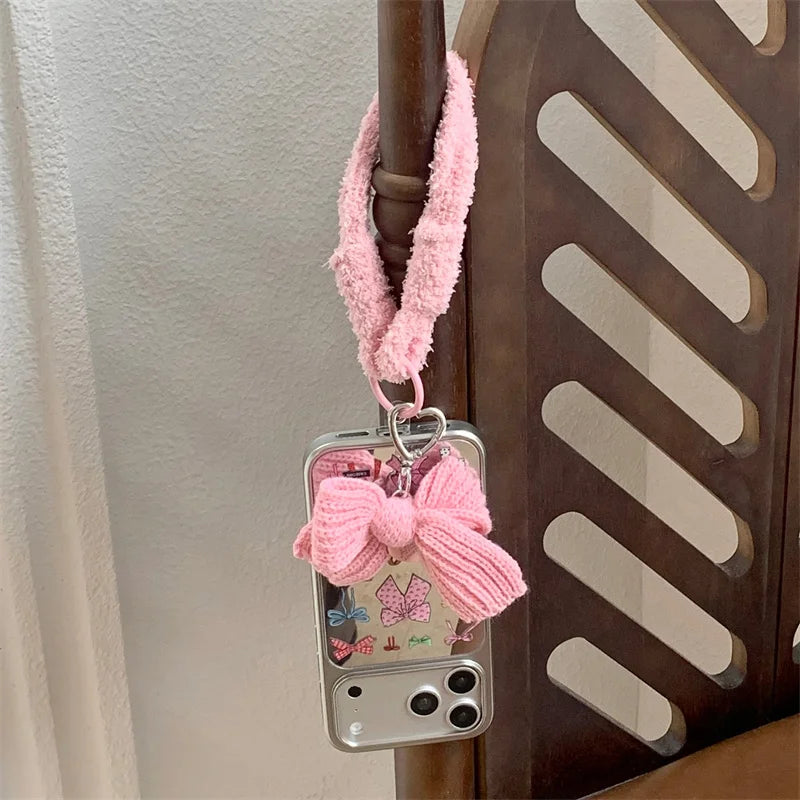 【カラフルリボンミラー】 リボンストラップ付き スマホケース｜iPhone対応 #240912