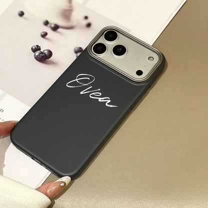 【カスタムシリーズ】名入れ くすみカラー ソフトスマホケース｜iPhone対応 #240724