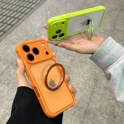 マットカラー iPhoneケース｜ビビッド配色・リング一体型・耐衝撃デザイン #240412