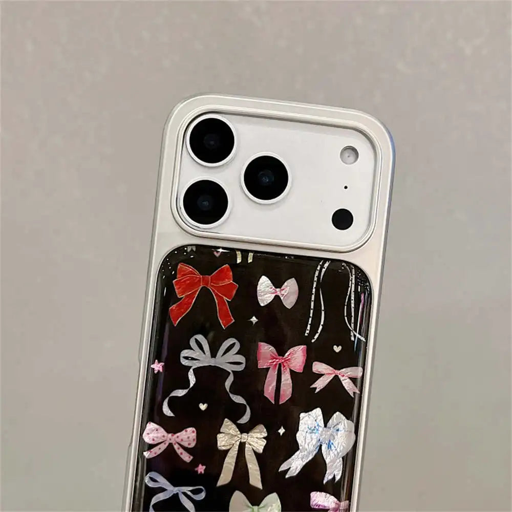 【カラフルリボンコレクション】リボン総柄 デザイン スマホケース｜iPhone対応 #240623