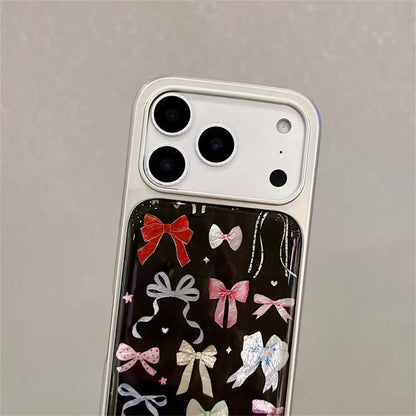 【カラフルリボンコレクション】リボン総柄 デザイン スマホケース｜iPhone対応 #240623