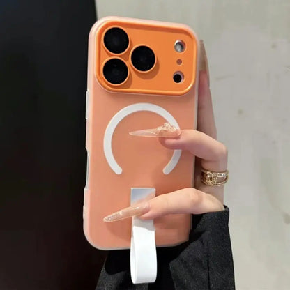 【Magnet内蔵】 パステルリング ストラップ付きスマホケース｜iPhone対応 #250227