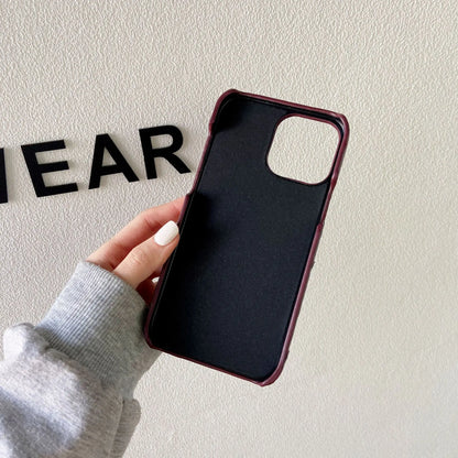 【オース風レザー】型押し PUレザー シンプルスマホケース｜iPhone対応 #240922